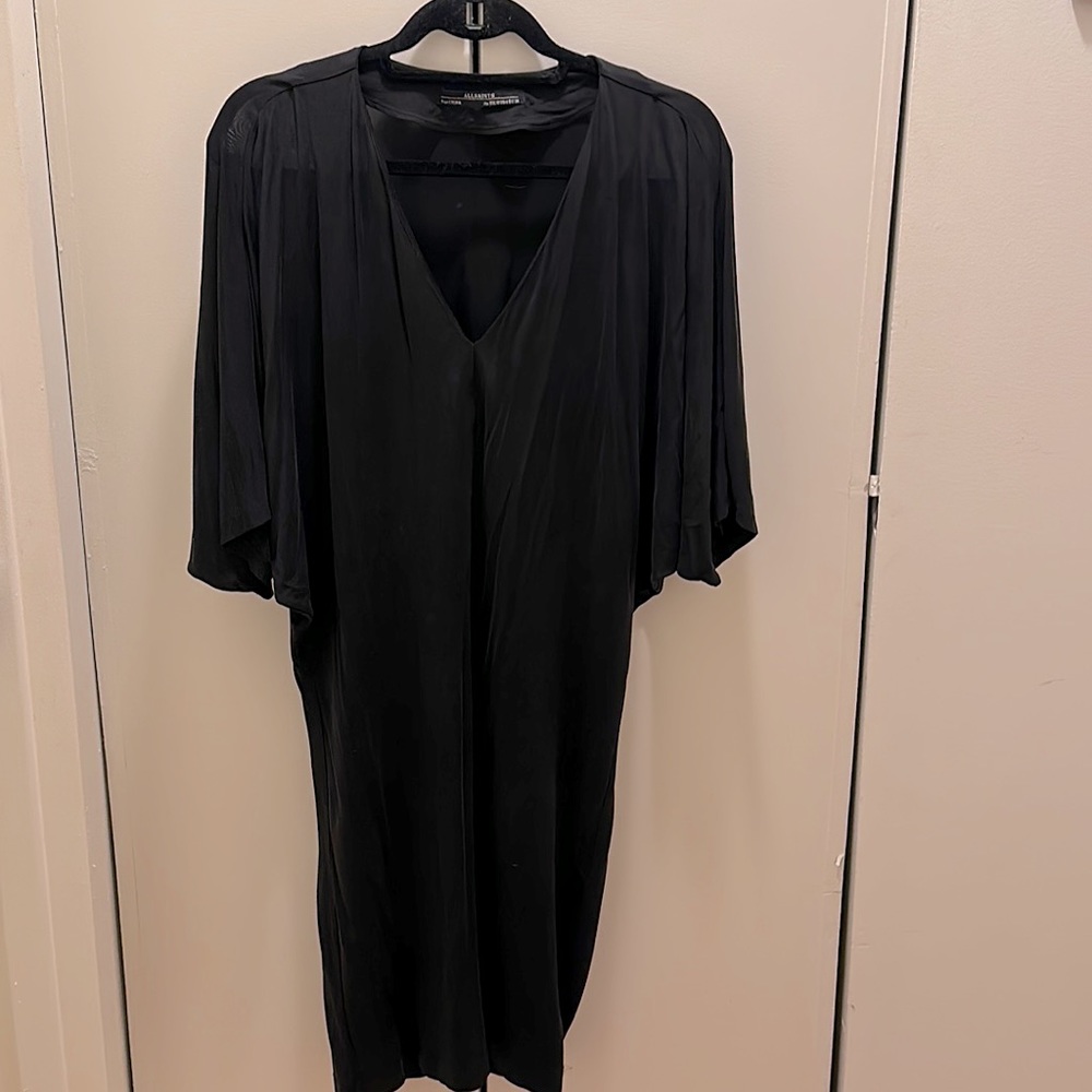 All Saints Candace Black Dress